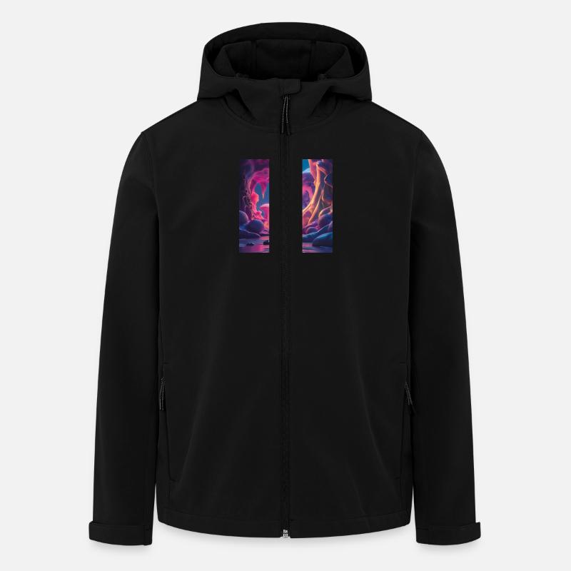 Hypersurrealismus - Recycelte Männer Softshell-Jacke von Stanley/Stella - Schwarz