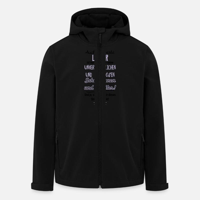 Bester Lehrer Shirt - Recycelte Männer Softshell-Jacke von Stanley/Stella - Schwarz