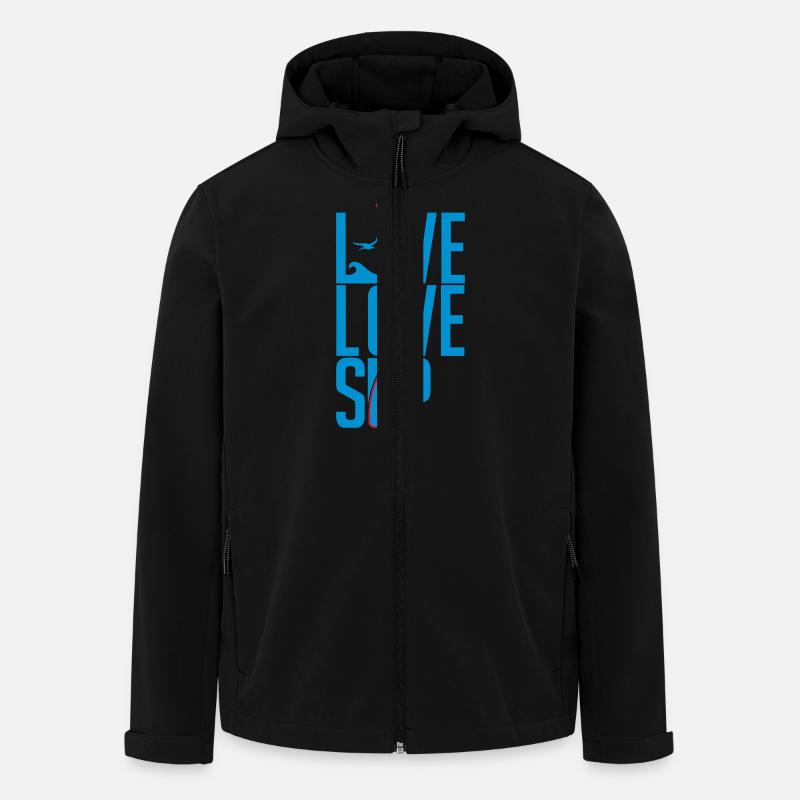 SUP - Live love SUP - Men’s Recycled Softshell Jacket by Stanley/Stella - black