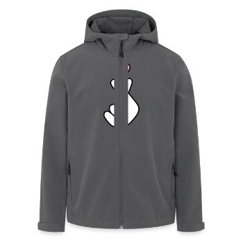 KPOP, KOREAN HEART SYMBOL - Men’s Recycled Softshell Jacket by Stanley/Stella - black - Front - AI Model Male 185 light (185cm)