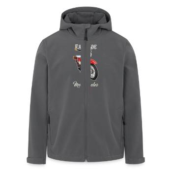 Étoile (rouge) // Illustration - Veste softshell homme en polyester recyclé Stanley/Stella - noir - Devant - AI Model Male 185 light (185cm)
