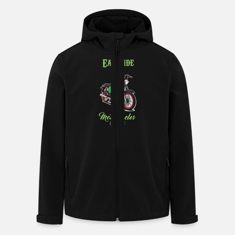 S51 (vert) // Illustration - Veste softshell homme en polyester recyclé Stanley/Stella - noir