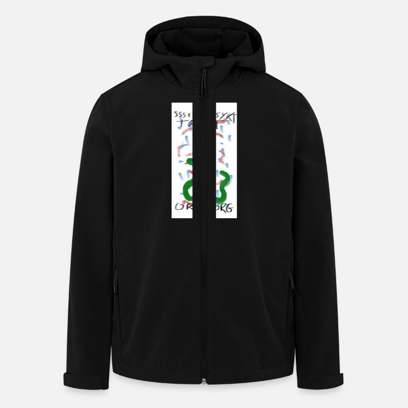 Snake in Rain - Men’s Recycled Softshell Jacket by Stanley/Stella - black
