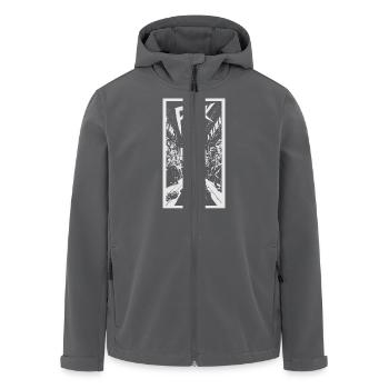 Punk-Kneipe - Recycelte Männer Softshell-Jacke von Stanley/Stella - Schwarz - Vorne - AI Model Male 185 light (185cm)