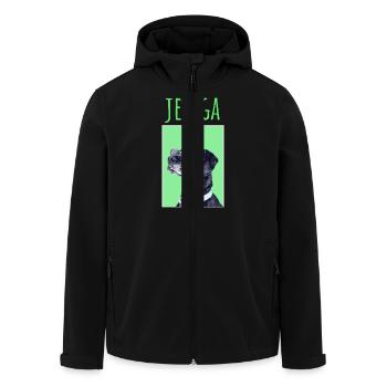 JEBIGA MAJICA - Recycelte Männer Softshell-Jacke von Stanley/Stella - Schwarz - Vorne - AI Model Male 185 light (185cm)