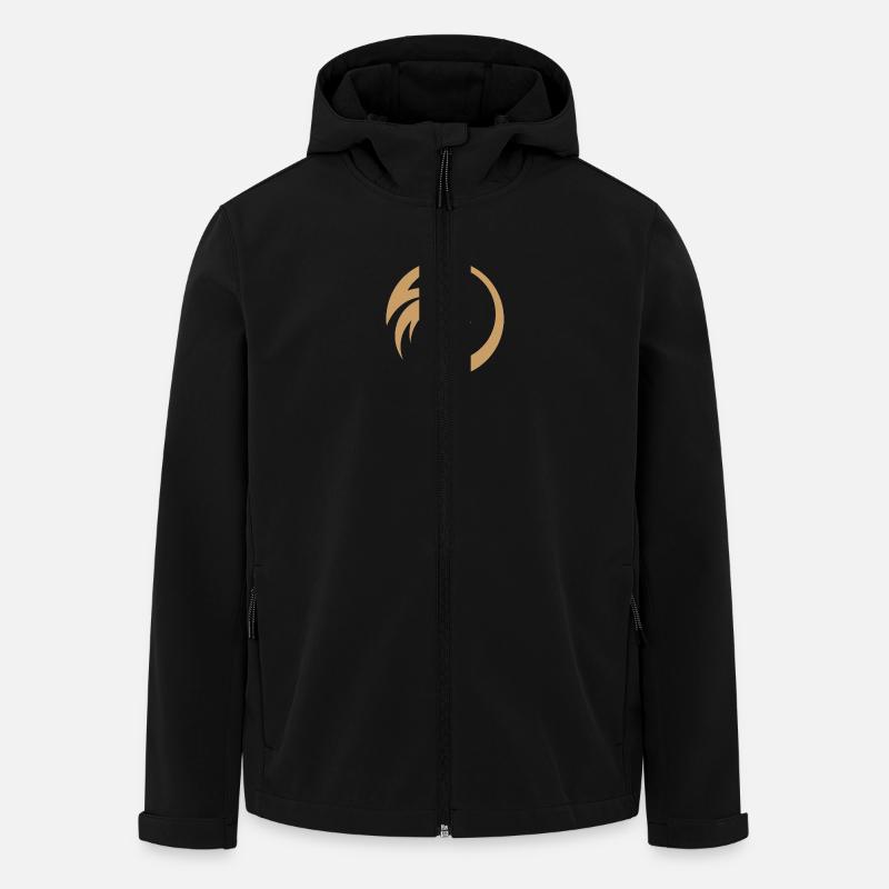 Dadforce Logo - Recycelte Männer Softshell-Jacke von Stanley/Stella - Schwarz