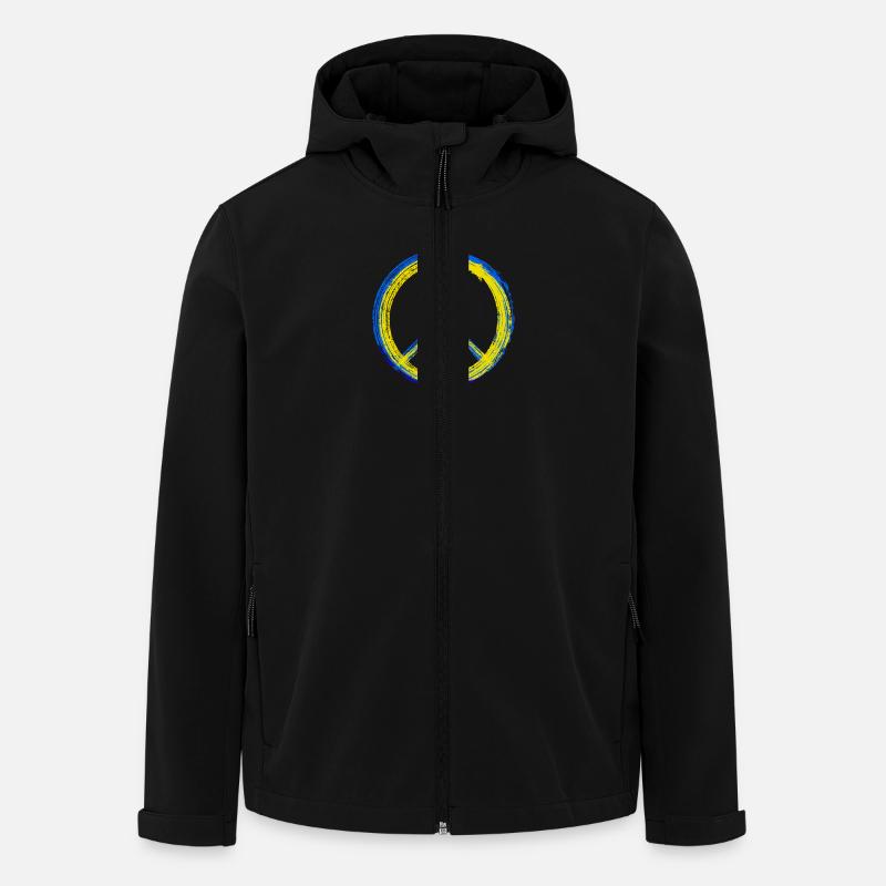 Peace for Ukraine - Recycelte Männer Softshell-Jacke von Stanley/Stella - Schwarz