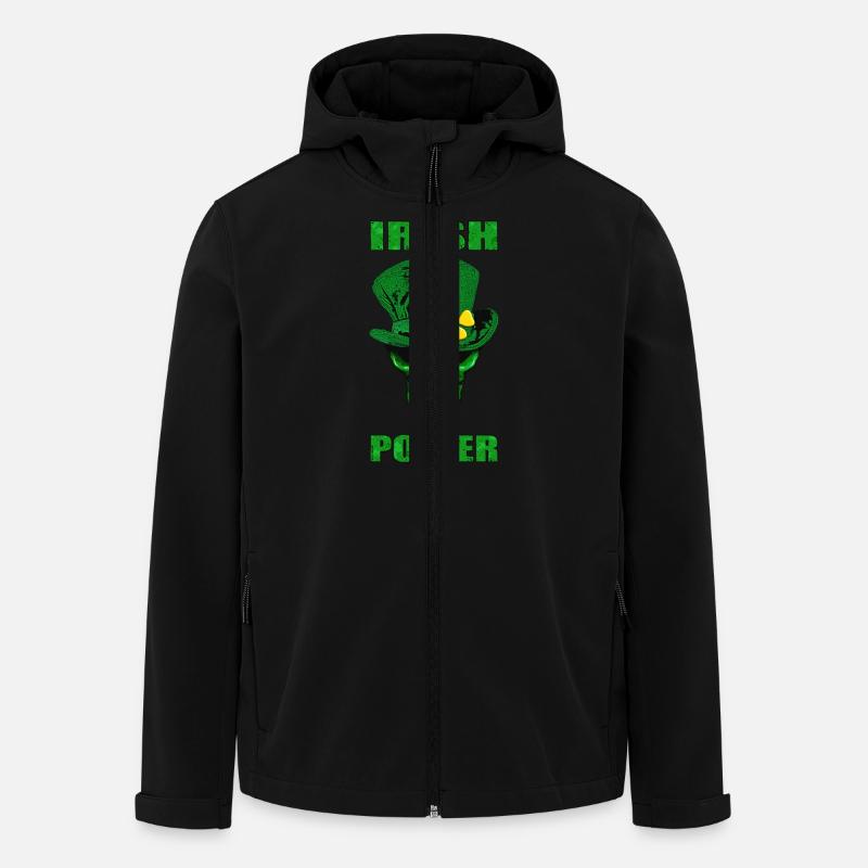 irish skull - Veste softshell homme en polyester recyclé Stanley/Stella - noir