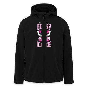 Eggs In A Cake - Baking - EN - Veste softshell homme en polyester recyclé Stanley/Stella - noir - Devant - AI Model Male 185 light (185cm)