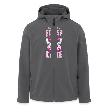 Eggs In A Cake - Baking - EN - Recycelte Männer Softshell-Jacke von Stanley/Stella - Anthrazit - Vorne - AI Model Male 185 light (185cm)
