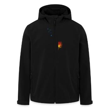 pissenlit - Veste softshell homme en polyester recyclé Stanley/Stella - noir - Devant - AI Model Male 185 light (185cm)