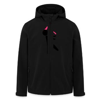Ein Zombie mit einer Axt im Kopf - Recycelte Männer Softshell-Jacke von Stanley/Stella - Schwarz - Vorne - AI Model Male 185 light (185cm)