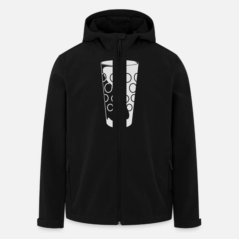 Dubbeglas - Recycelte Männer Softshell-Jacke von Stanley/Stella - Schwarz