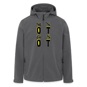 Guns Out - Recycelte Männer Softshell-Jacke von Stanley/Stella - Schwarz - Vorne - AI Model Male 185 light (185cm)