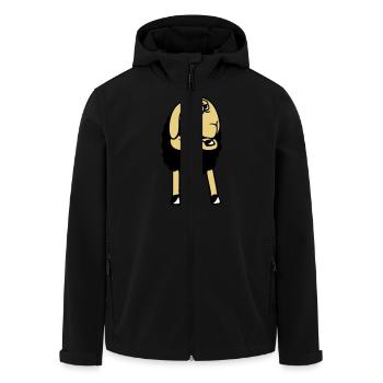 Black Sheep Crossed Arms Insulted Sour - Men’s Recycled Softshell Jacket by Stanley/Stella - black - Front - AI Model Male 185 light (185cm)