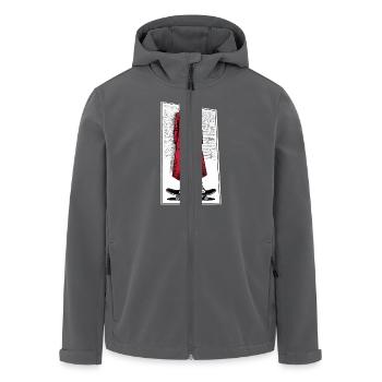 Girl on skateboard - Men’s Recycled Softshell Jacket by Stanley/Stella - anthracite - Front - AI Model Male 185 light (185cm)