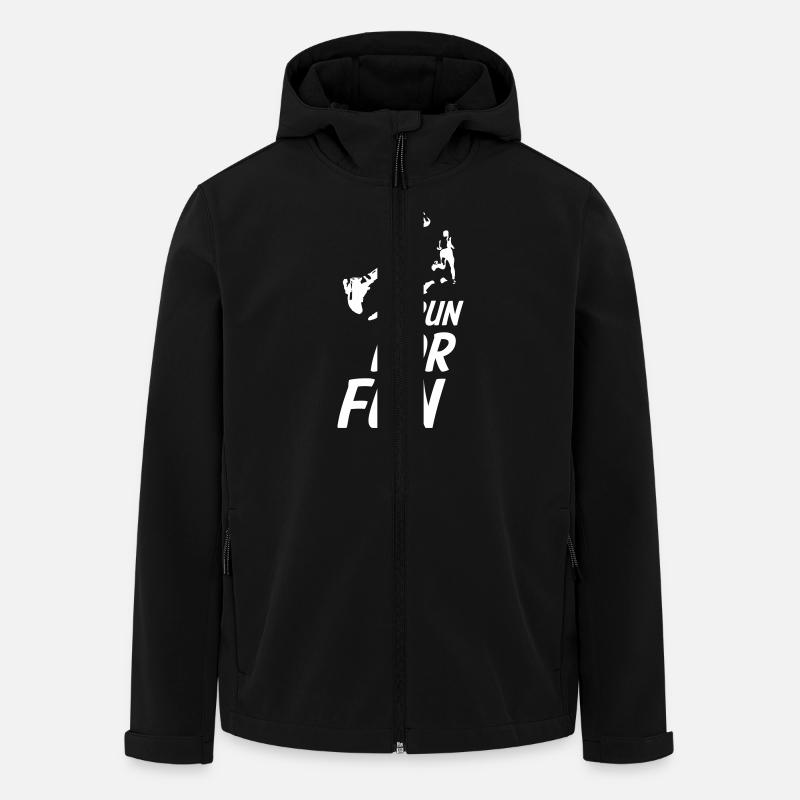 Run For Fun - Men’s Recycled Softshell Jacket by Stanley/Stella - black