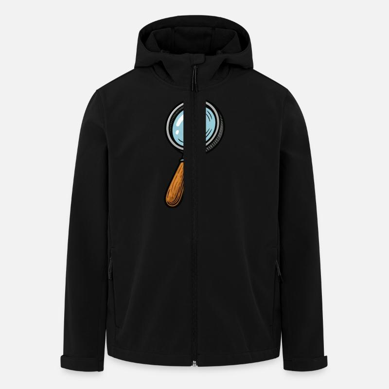 lupe - Recycelte Männer Softshell-Jacke von Stanley/Stella - Schwarz