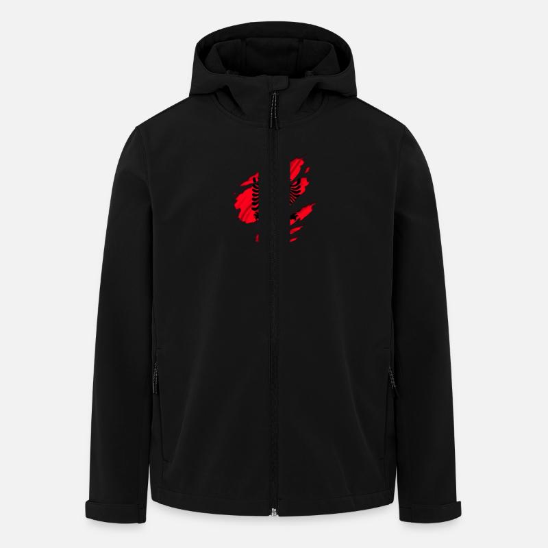 albania albanien design - Recycelte Männer Softshell-Jacke von Stanley/Stella - Schwarz