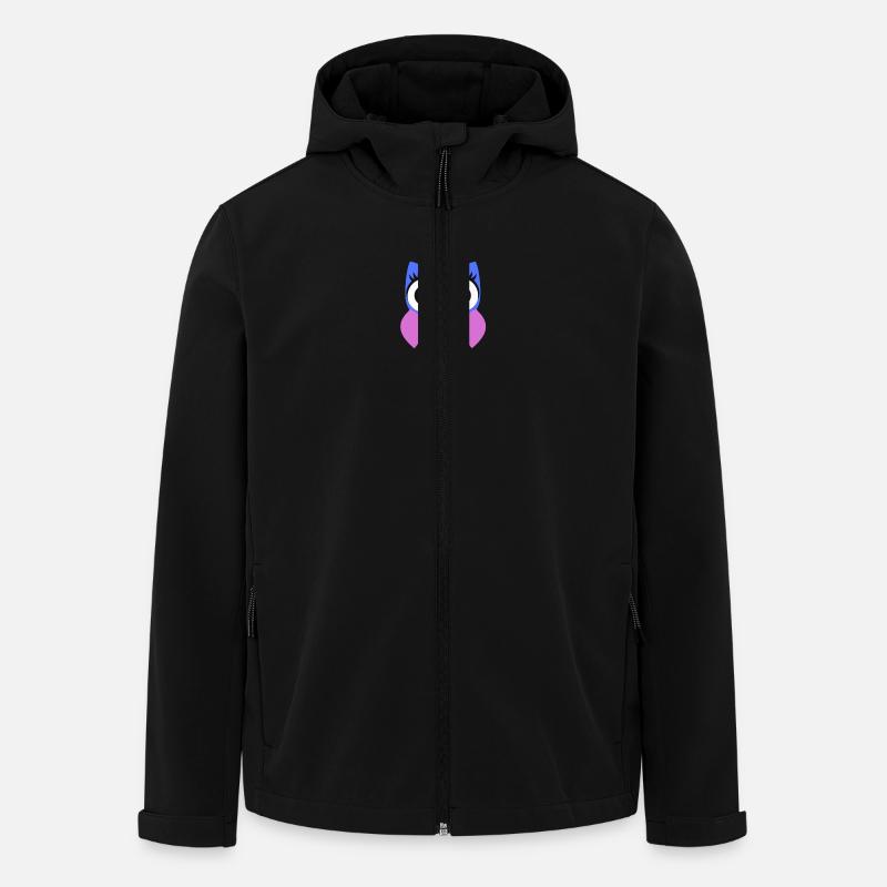 Owl Puple - Men’s Recycled Softshell Jacket by Stanley/Stella - black