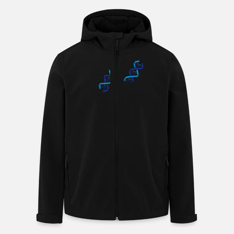 Die Struktur eines DNA-Moleküls - Recycelte Männer Softshell-Jacke von Stanley/Stella - Schwarz