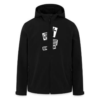 bretagne breizh 40 - Veste softshell homme en polyester recyclé Stanley/Stella - noir - Devant - AI Model Male 185 light (185cm)