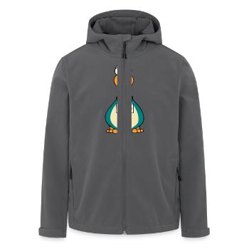 Dodo Frontal Vogel mit Schild Geschenk - Recycelte Männer Softshell-Jacke von Stanley/Stella - Schwarz - Vorne - AI Model Male 185 light (185cm)