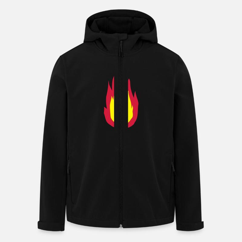 Feuer - Recycelte Männer Softshell-Jacke von Stanley/Stella - Schwarz