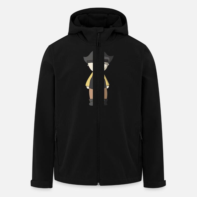 pirate - Veste softshell homme en polyester recyclé Stanley/Stella - noir