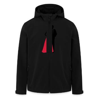 Couples de mariage, jeune mariée, marié - Veste softshell homme en polyester recyclé Stanley/Stella - noir - Devant - AI Model Male 185 light (185cm)