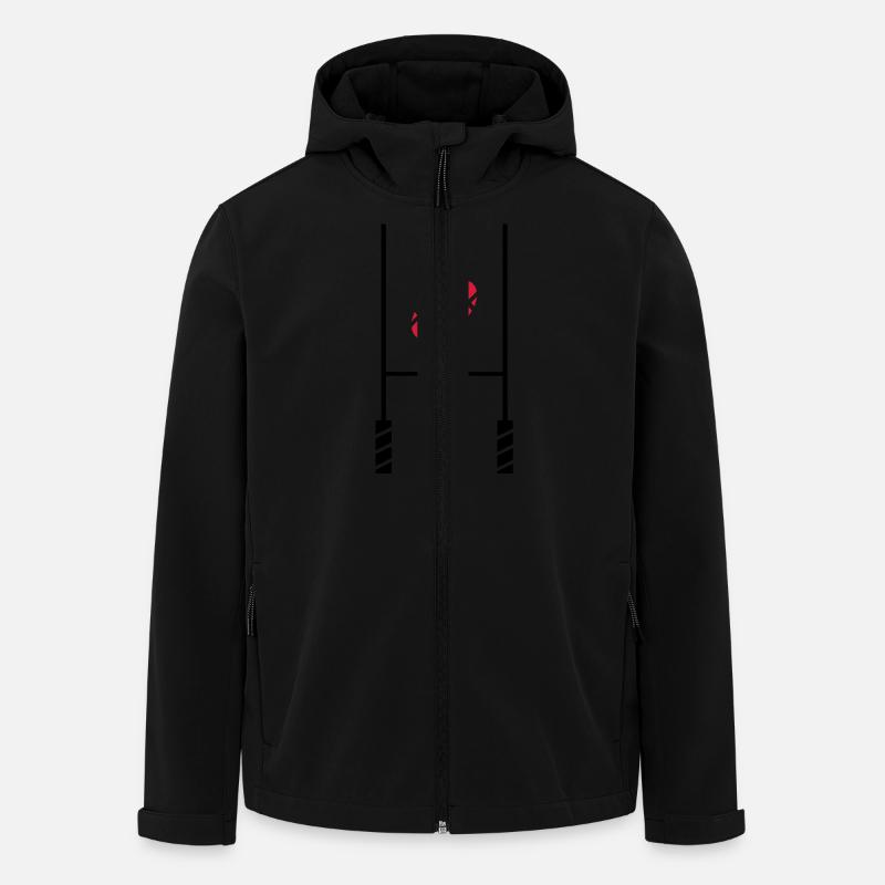 Rugby-Test 2 - Recycelte Männer Softshell-Jacke von Stanley/Stella - Schwarz