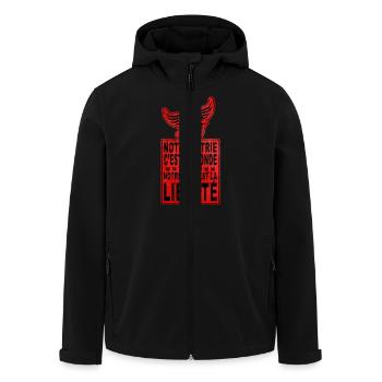 notre patrie c'est le monde notre loi - Veste softshell homme en polyester recyclé Stanley/Stella - noir - Devant - AI Model Male 185 light (185cm)