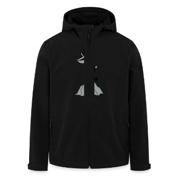 Gemse - Recycelte Männer Softshell-Jacke von Stanley/Stella - Schwarz - Vorne - AI Model Male 185 light (185cm)