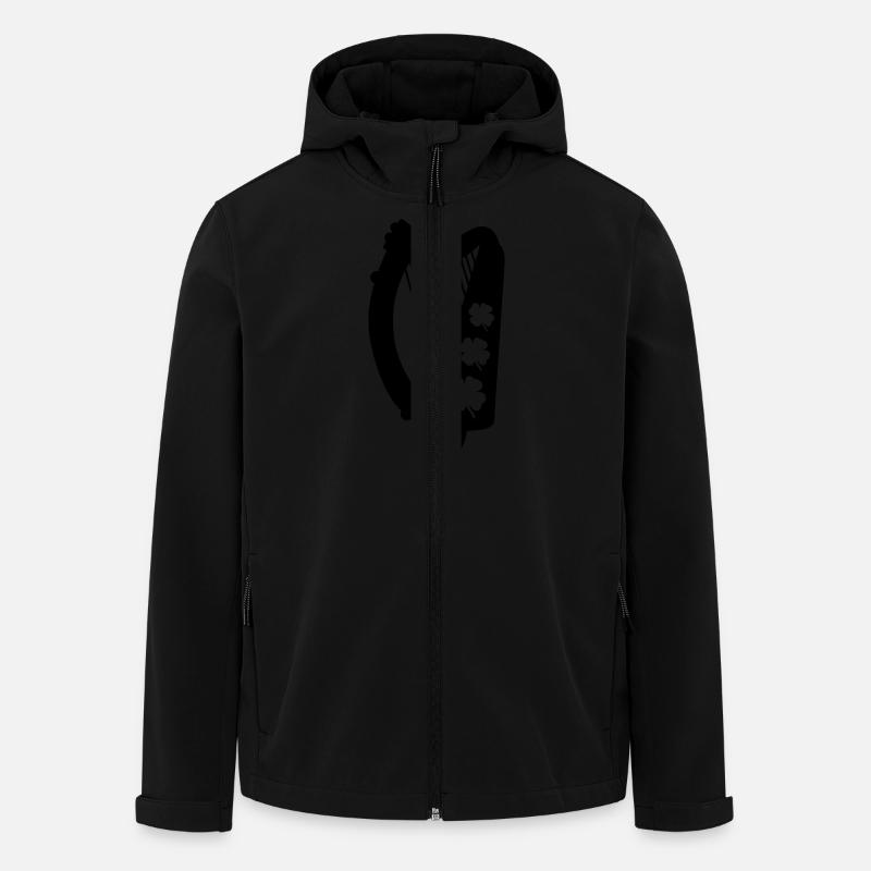 ireland - Men’s Recycled Softshell Jacket by Stanley/Stella - black