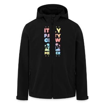 Équipe de fête en Italie - Veste softshell homme en polyester recyclé Stanley/Stella - noir - Devant - AI Model Male 185 light (185cm)