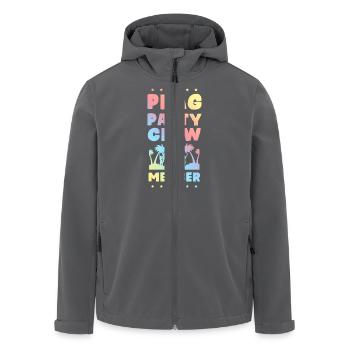 Prag Party Crew - Recycelte Männer Softshell-Jacke von Stanley/Stella - Schwarz - Vorne - AI Model Male 185 light (185cm)