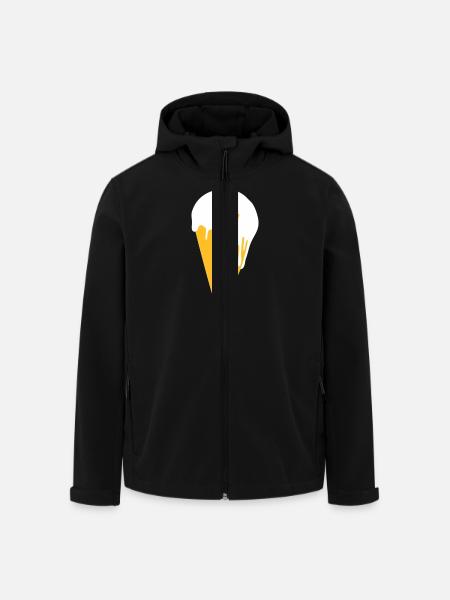 happy ice cream - Men’s Recycled Softshell Jacket by Stanley/Stella - black