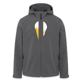 happy ice cream - Men’s Recycled Softshell Jacket by Stanley/Stella - anthracite - Front - AI Model Male 185 light (185cm)