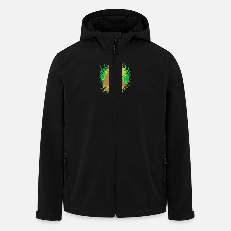 Vector background de - Recycelte Männer Softshell-Jacke von Stanley/Stella - Schwarz
