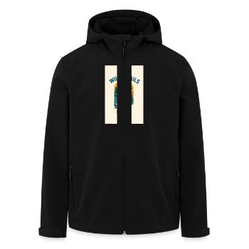 Wild Trails Club - Recycelte Männer Softshell-Jacke von Stanley/Stella - Schwarz - Vorne - AI Model Male 185 light (185cm)