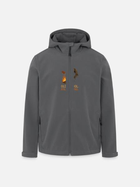 Old School. Still Tuxedo - Men’s Recycled Softshell Jacket by Stanley/Stella - black
