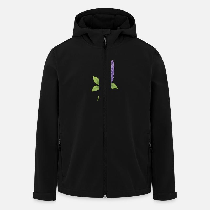 Lilac blossom – delicate spring splendour - Men’s Recycled Softshell Jacket by Stanley/Stella - black