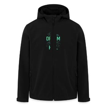 I Dream in Hex – Nerdy Coder T-Shirt for Devs - Men’s Recycled Softshell Jacket by Stanley/Stella - black - Front - AI Model Male 185 light (185cm)