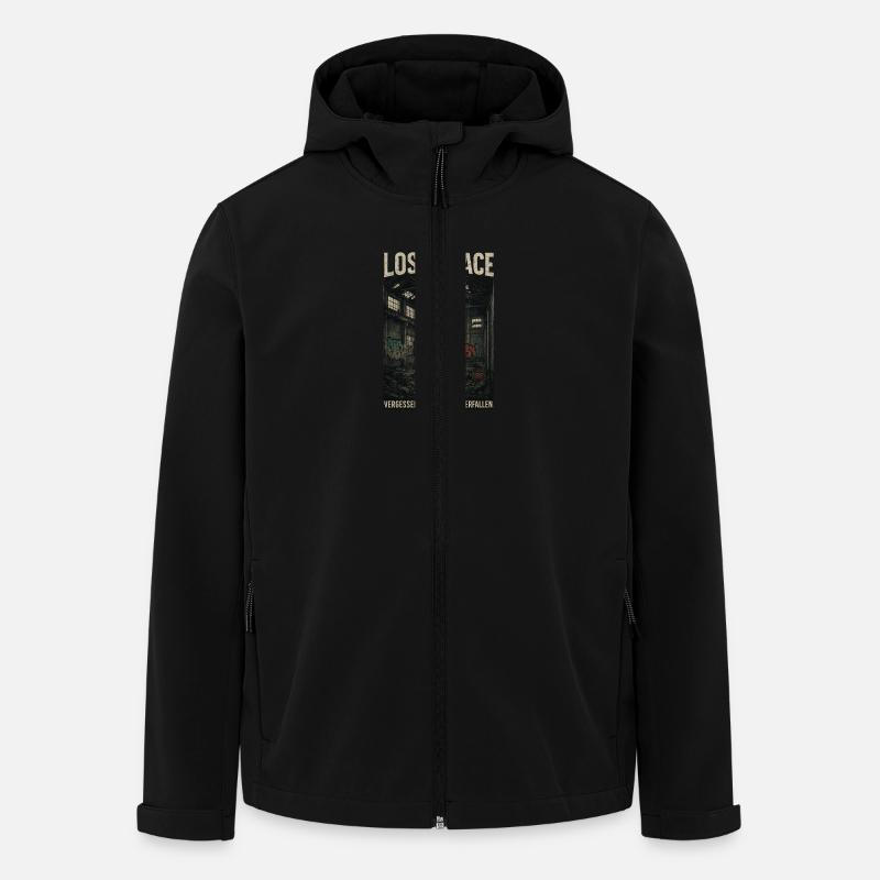 Lost Place Fabrik - Recycelte Männer Softshell-Jacke von Stanley/Stella - Schwarz