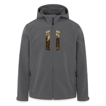 Grönland - Recycelte Männer Softshell-Jacke von Stanley/Stella - Anthrazit - Vorne - AI Model Male 185 light (185cm)