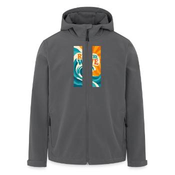 Ride the wave - Veste softshell homme en polyester recyclé Stanley/Stella - noir - Devant - AI Model Male 185 light (185cm)