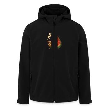 Chillone - Recycelte Männer Softshell-Jacke von Stanley/Stella - Schwarz - Vorne - AI Model Male 185 light (185cm)