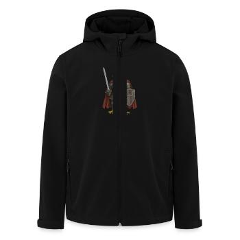 Jeanne d'Arc - Recycelte Männer Softshell-Jacke von Stanley/Stella - Schwarz - Vorne - AI Model Male 185 light (185cm)