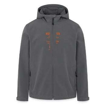 Zwischen Weihnachten und Silvester arbeiten... - Recycelte Männer Softshell-Jacke von Stanley/Stella - Schwarz - Vorne - AI Model Male 185 light (185cm)
