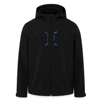 Zwilling Sternzeichen – Galaxie-Aquarell - Recycelte Männer Softshell-Jacke von Stanley/Stella - Schwarz - Vorne - AI Model Male 185 light (185cm)